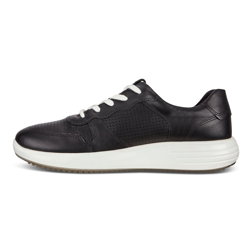 Tenis Hombre - ECCO Soft 7 Runner Lace-Ups - Negros - QGS312954